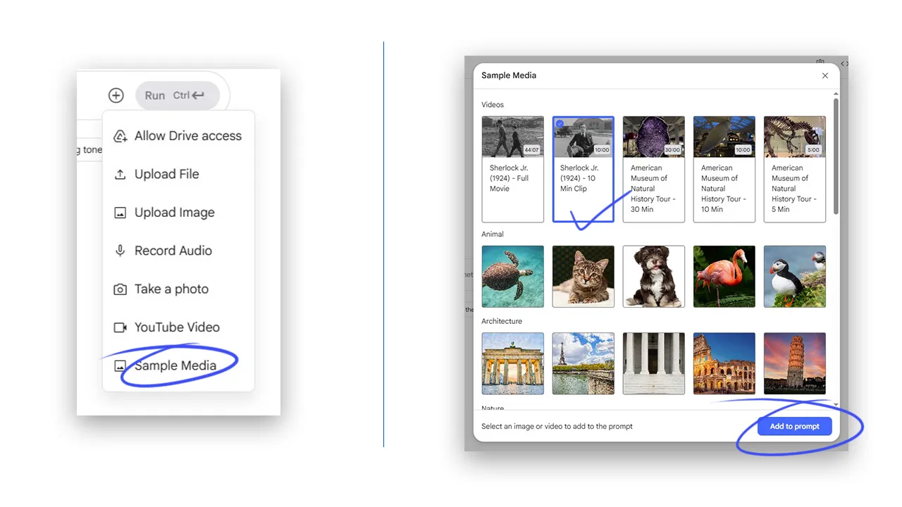 Google AI Studio Landing Page.