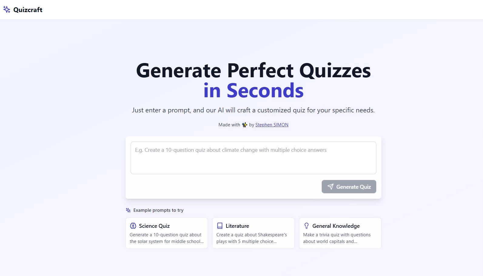 AI Quiz Craft