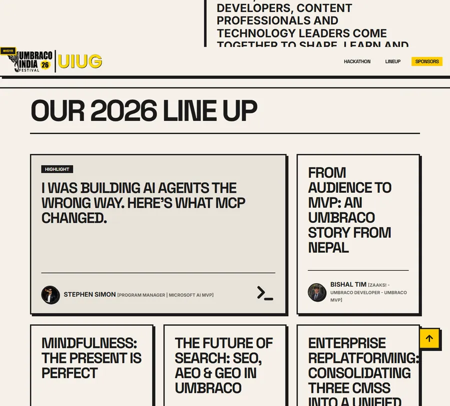 Featured as the highlight session in the 2026 line-up (umbracofestival.in). Captured on 15 Oct 2026