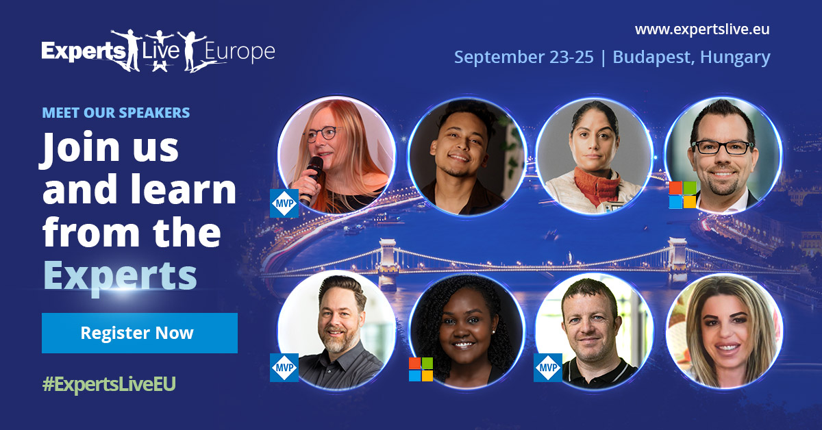 On Stage at Experts Live Europe